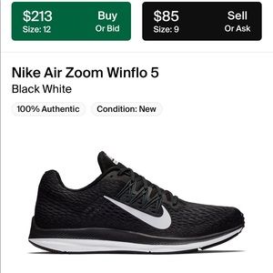 NIKE ZOOM WINFLO 5 RUNNING SNEAKERS